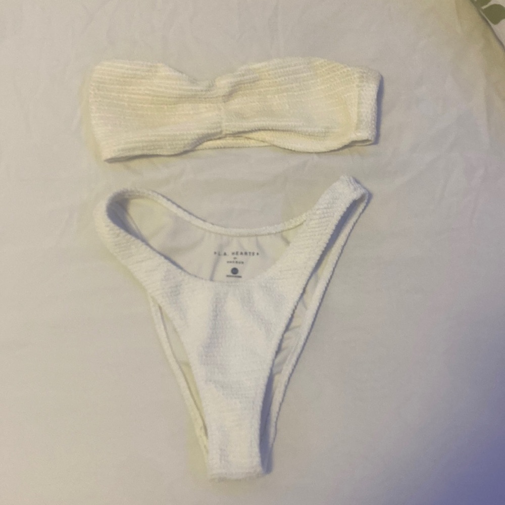 White strapless bikini XS PACSUN
